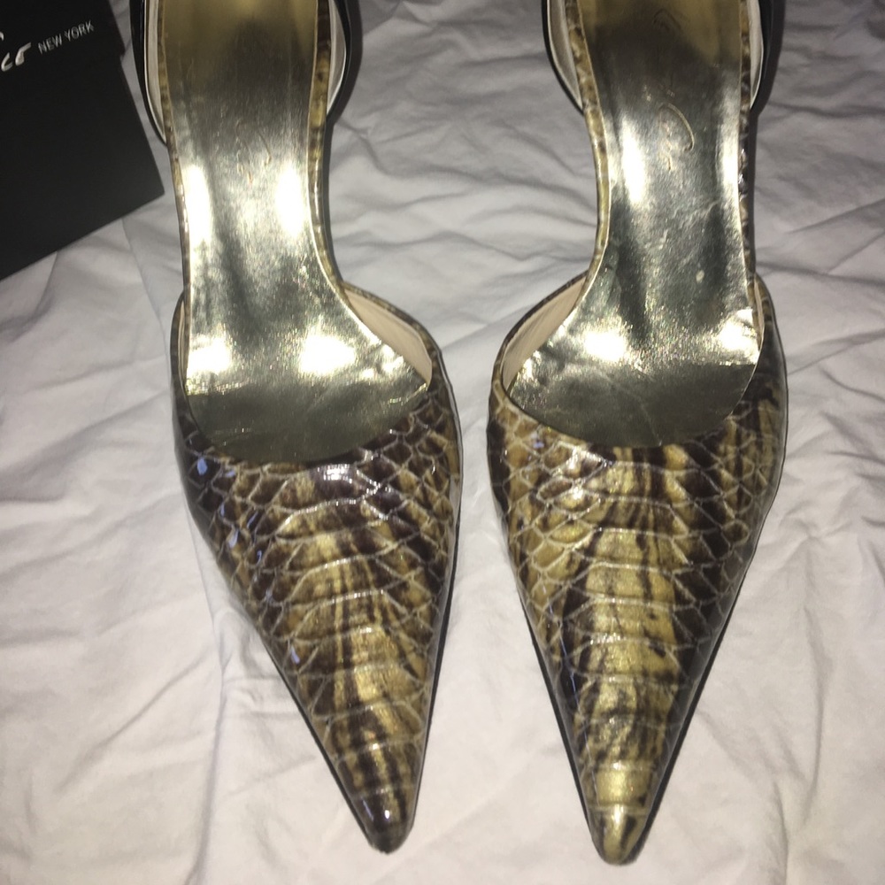 Kenneth Cole Snake skin heel 9M - Picture 2 of 7